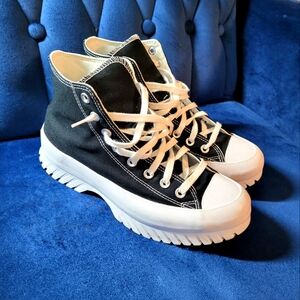 Converse All Star Chuck Taylor high top Lugged platform women's 10 black